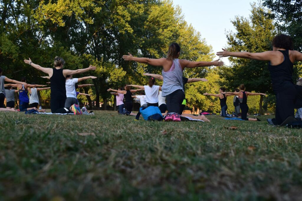 Yoga all'aria aperta